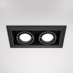 Światło punktowe Technical Metal Modern IP20 2xGU10 DL008-2-02-B | Czarny
