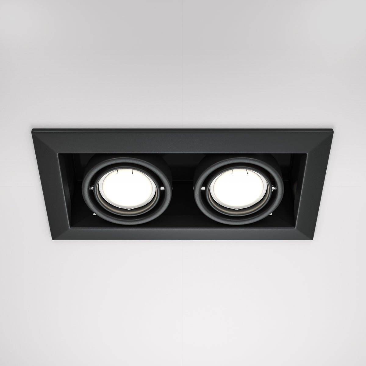 Światło punktowe Technical Metal Modern IP20 2xGU10 DL008-2-02-B | Czarny