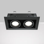 Światło punktowe Technical Metal Modern IP20 2xGU10 DL008-2-02-B | Czarny