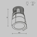 Światło punktowe Technical Minor IP20 x DL089-9W3K-BW | Czarno-biały