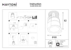 Światło punktowe Technical Minor IP20 x DL089-9W3K-BW | Czarno-biały