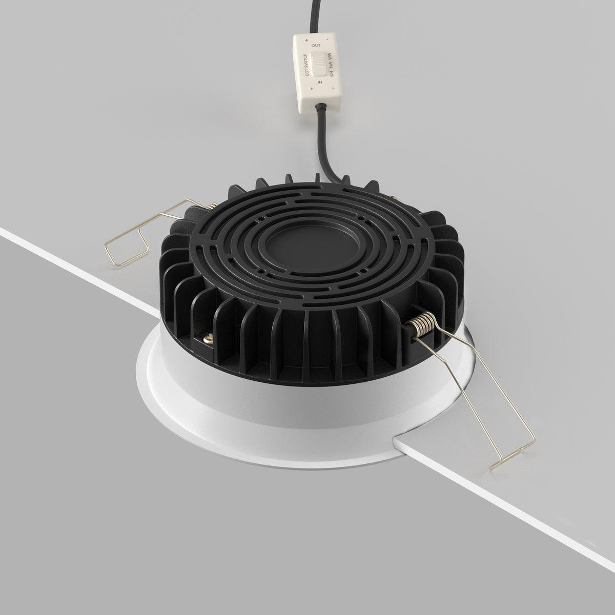 Światło punktowe Technical Okno IP44 x DL055-12W3-4-6K-W | Biały