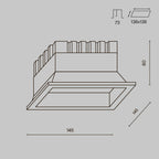 Światło punktowe Technical Okno IP44 x DL056-18W3-4-6K-W | Biały
