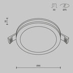 Światło punktowe Technical Phanton IP20 x DL303-L12B | Czarny