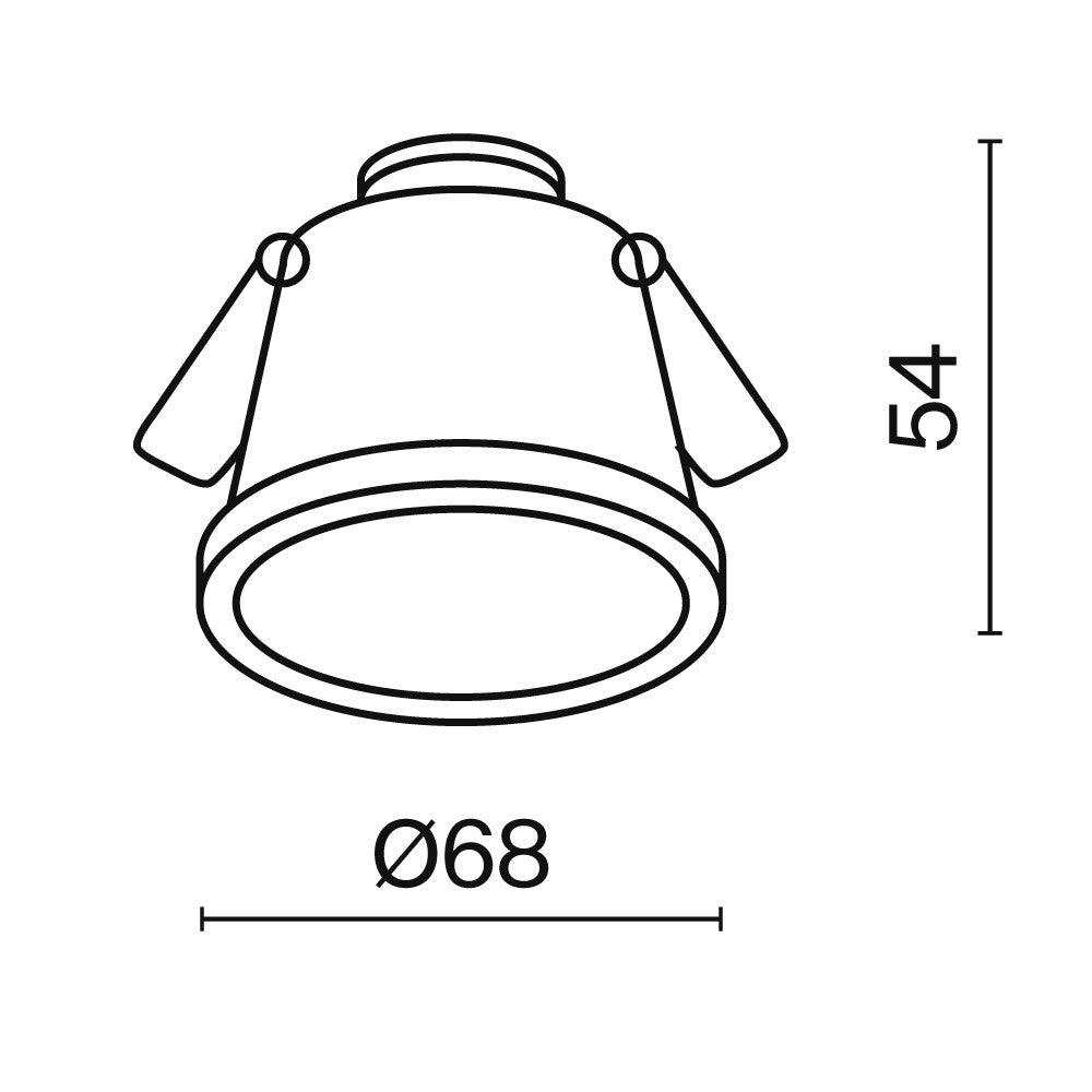 Światło punktowe Technical Reif IP20 1xGU10 DL049-01W | Biały