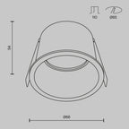 Światło punktowe Technical Reif IP20 1xGU10 DL049-01WG | Biały