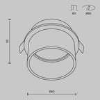 Światło punktowe Technical Reif IP20 1xGU10 DL050-01W | Biały