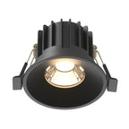 Światło punktowe Technical Round IP20 x DL058-12W3K-B | Czarny