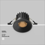 Światło punktowe Technical Round IP20 x DL058-12W3K-B | Czarny