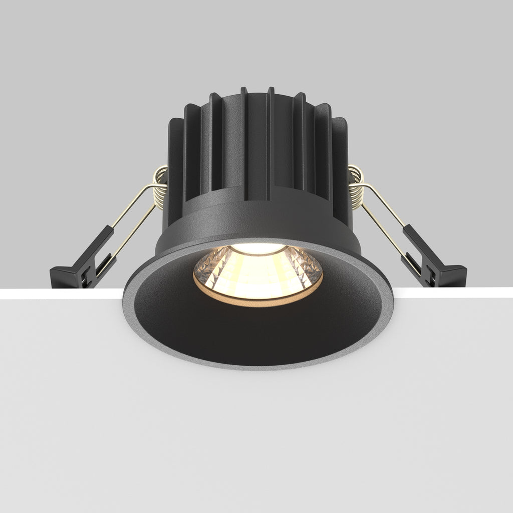 Światło punktowe Technical Round IP20 x DL058-12W3K-B | Czarny