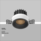 Światło punktowe Technical Round IP20 x DL058-12W3K-TRS-B | Czarny