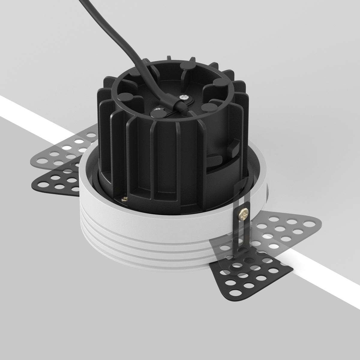 Światło punktowe Technical Round IP20 x DL058-12W3K-TRS-B | Czarny