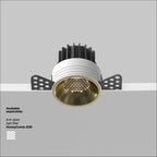 Światło punktowe Technical Round IP20 x DL058-12W3K-TRS-BS | Mosiądz