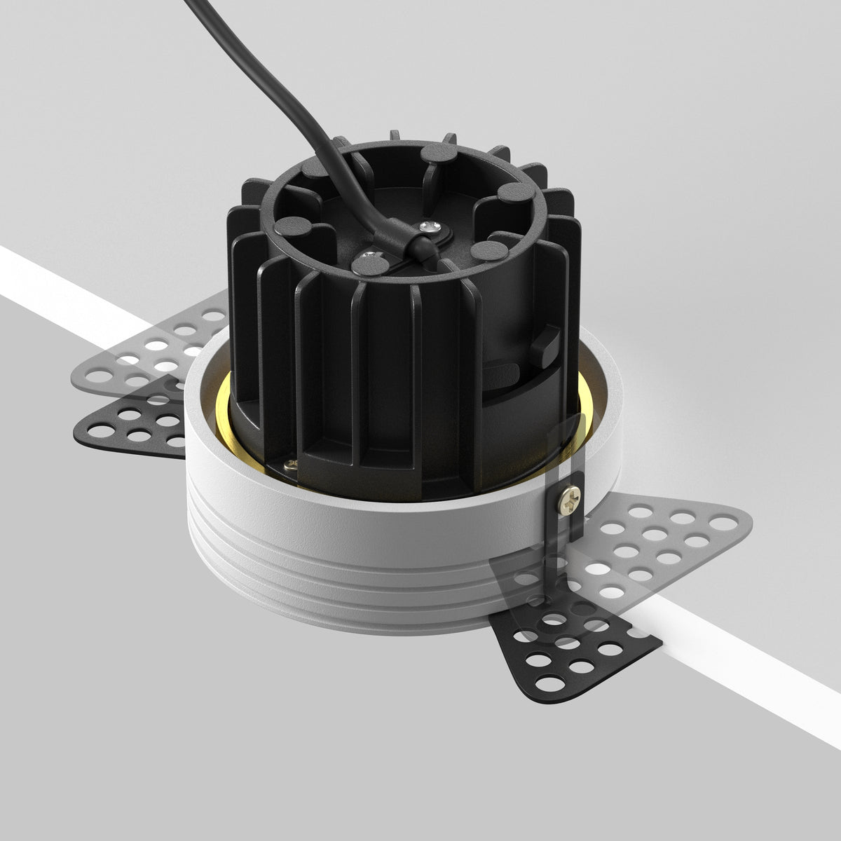 Światło punktowe Technical Round IP20 x DL058-12W3K-TRS-BS | Mosiądz