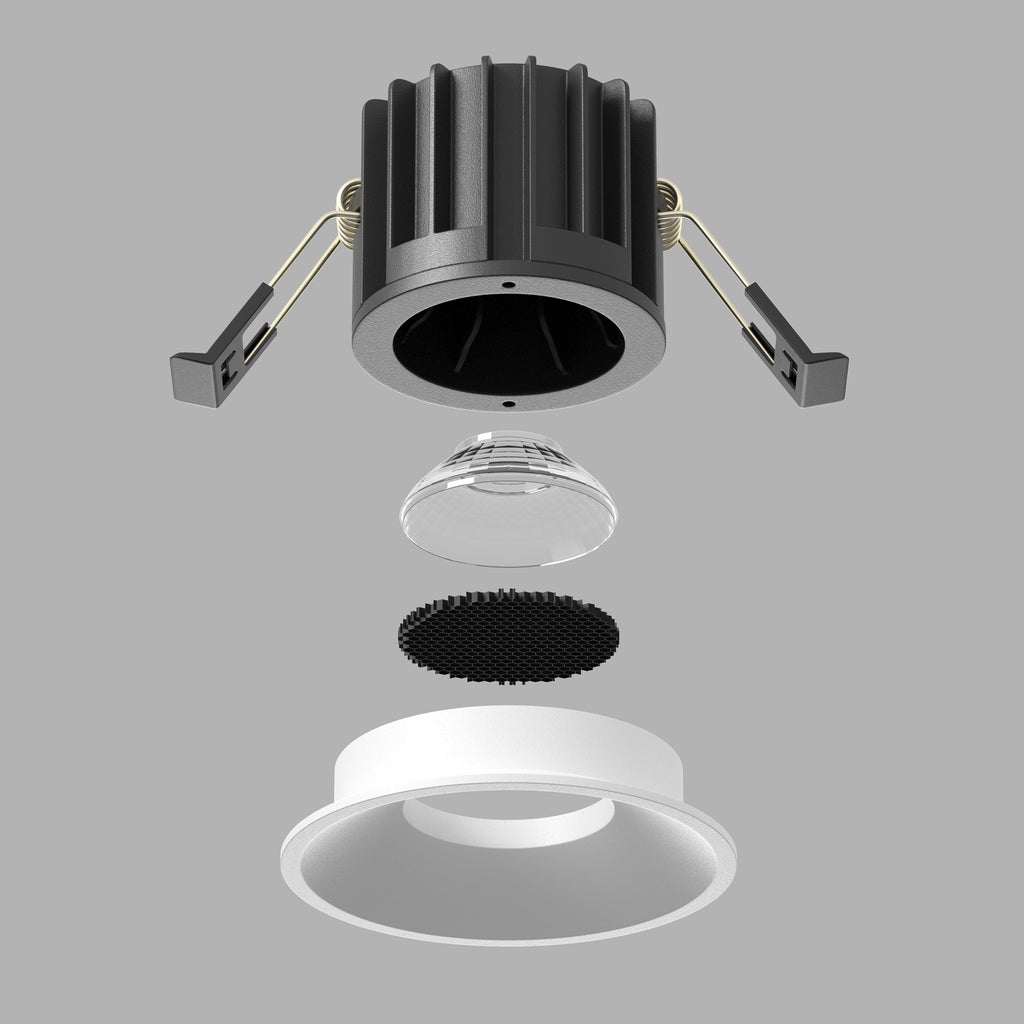 Światło punktowe Technical Round IP20 x DL058-12W3K-W | Biały