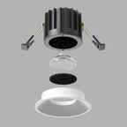 Światło punktowe Technical Round IP20 x DL058-12W3K-W | Biały