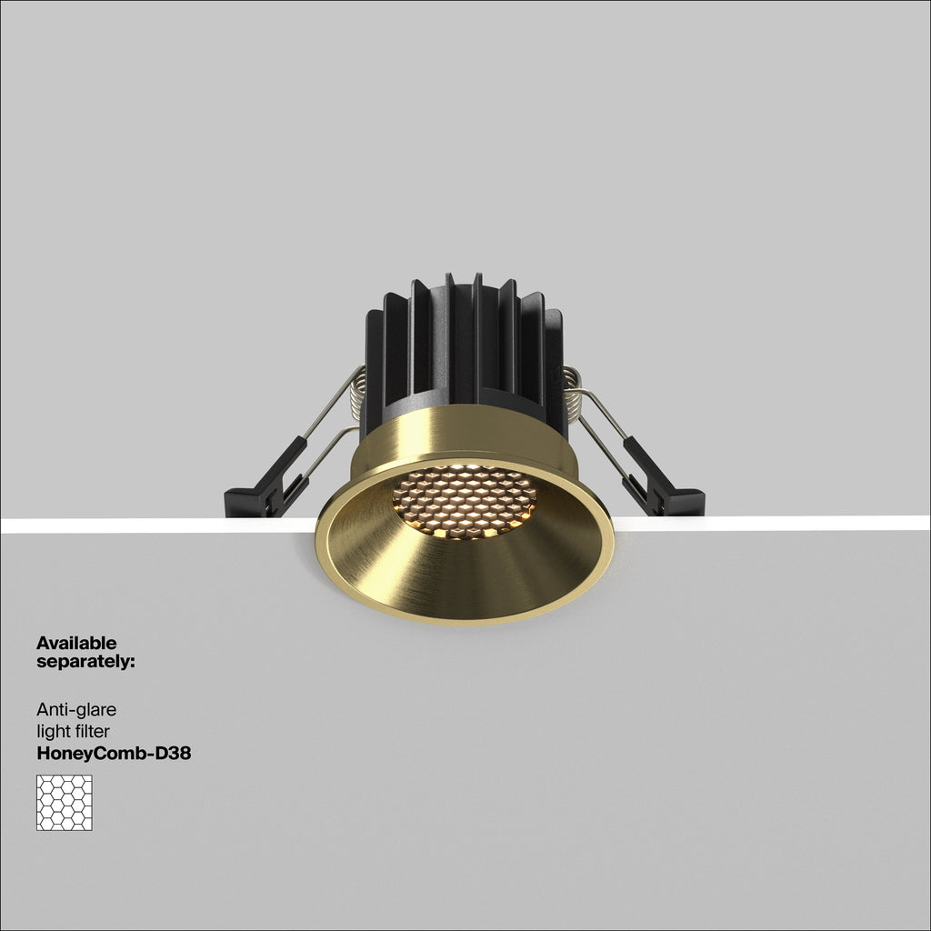 Światło punktowe Technical Round IP20 x DL058-7W3K-BS | Mosiądz