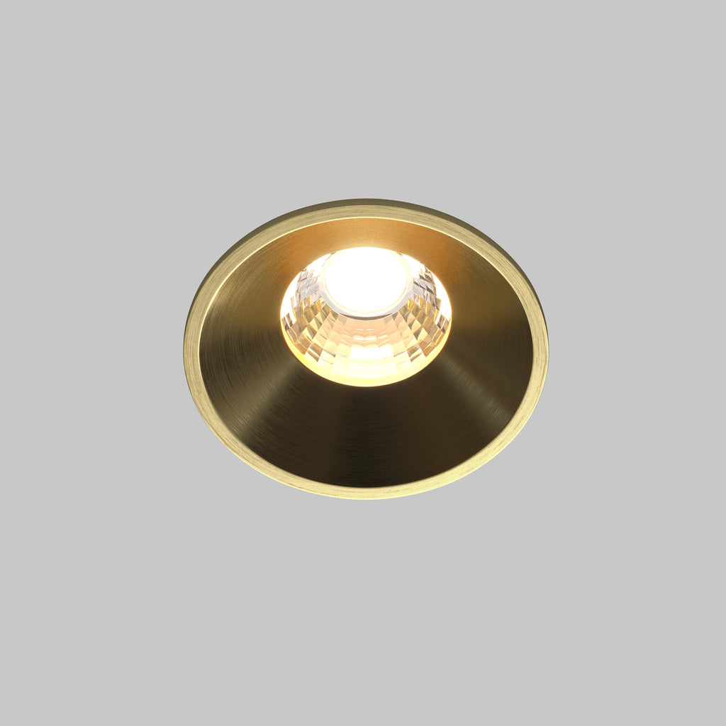 Światło punktowe Technical Round IP20 x DL058-7W3K-BS | Mosiądz