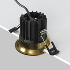 Światło punktowe Technical Round IP20 x DL058-7W3K-BS | Mosiądz