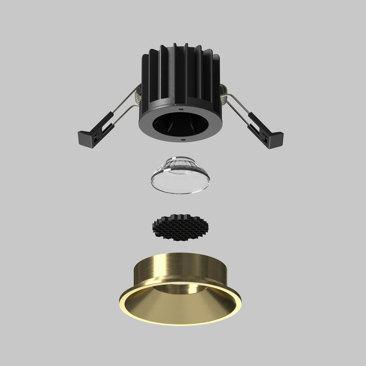 Światło punktowe Technical Round IP20 x DL058-7W3K-BS | Mosiądz