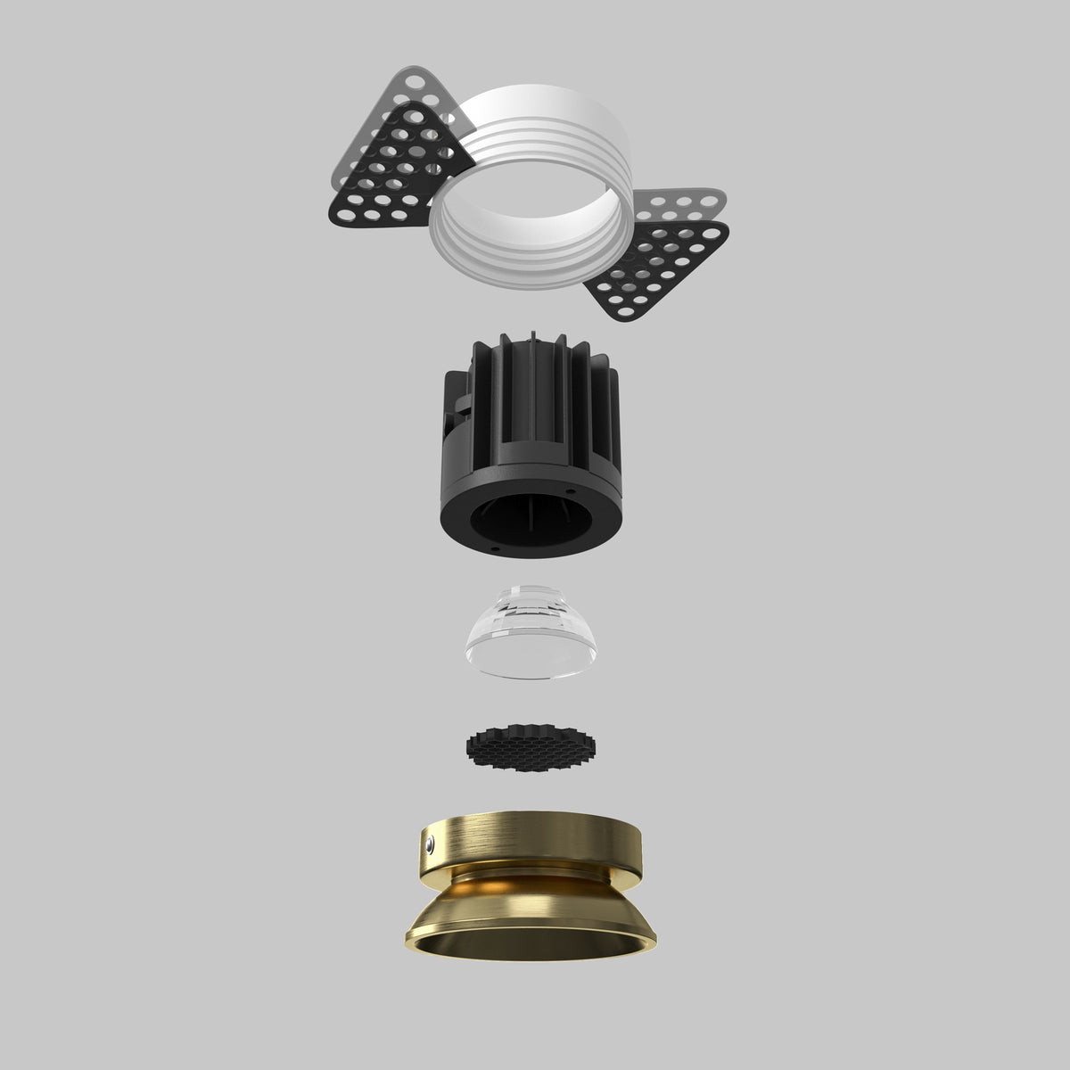 Światło punktowe Technical Round IP20 x DL058-7W3K-TRS-BS | Mosiądz