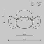 Światło punktowe Technical Share IP20 1xGU10 DL051-01-GU10-RD-WB | Biały
