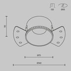 Światło punktowe Technical Share IP20 1xGU10 DL051-01-GU10-RD-WMG | Biały
