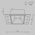 Światło punktowe Technical Share IP20 1xGU10 DL051-01-GU10-SQ-WMG | Biały