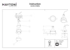 Światło punktowe Technical Share IP20 1xGU10 DL053-01BMG | Czarny i matowe złoto
