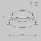 Światło punktowe Technical Slim IP20 1xGU10 DL027-2-01-MG | Matowe złoto