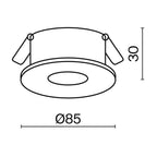 Światło punktowe Technical Slim IP20 1xGU10 DL027-2-01-MG | Matowe złoto