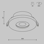 Światło punktowe Technical Stark IP65 1xGU10 DL083-01-GU10-RD-W | Biały