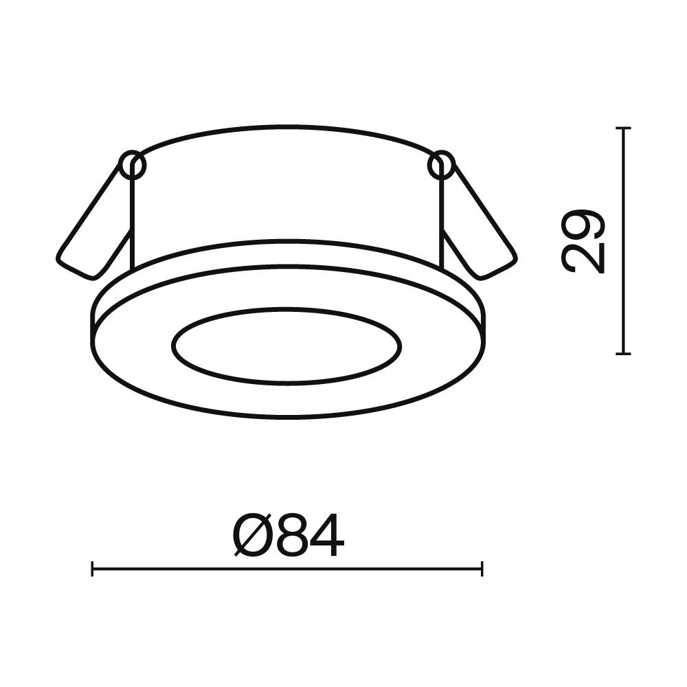 Światło punktowe Technical Stark IP65 1xGU10 DL083-01-GU10-RD-W | Biały