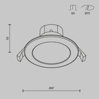 Światło punktowe Technical Stockton IP44 x DL015-6-L7W | Biały