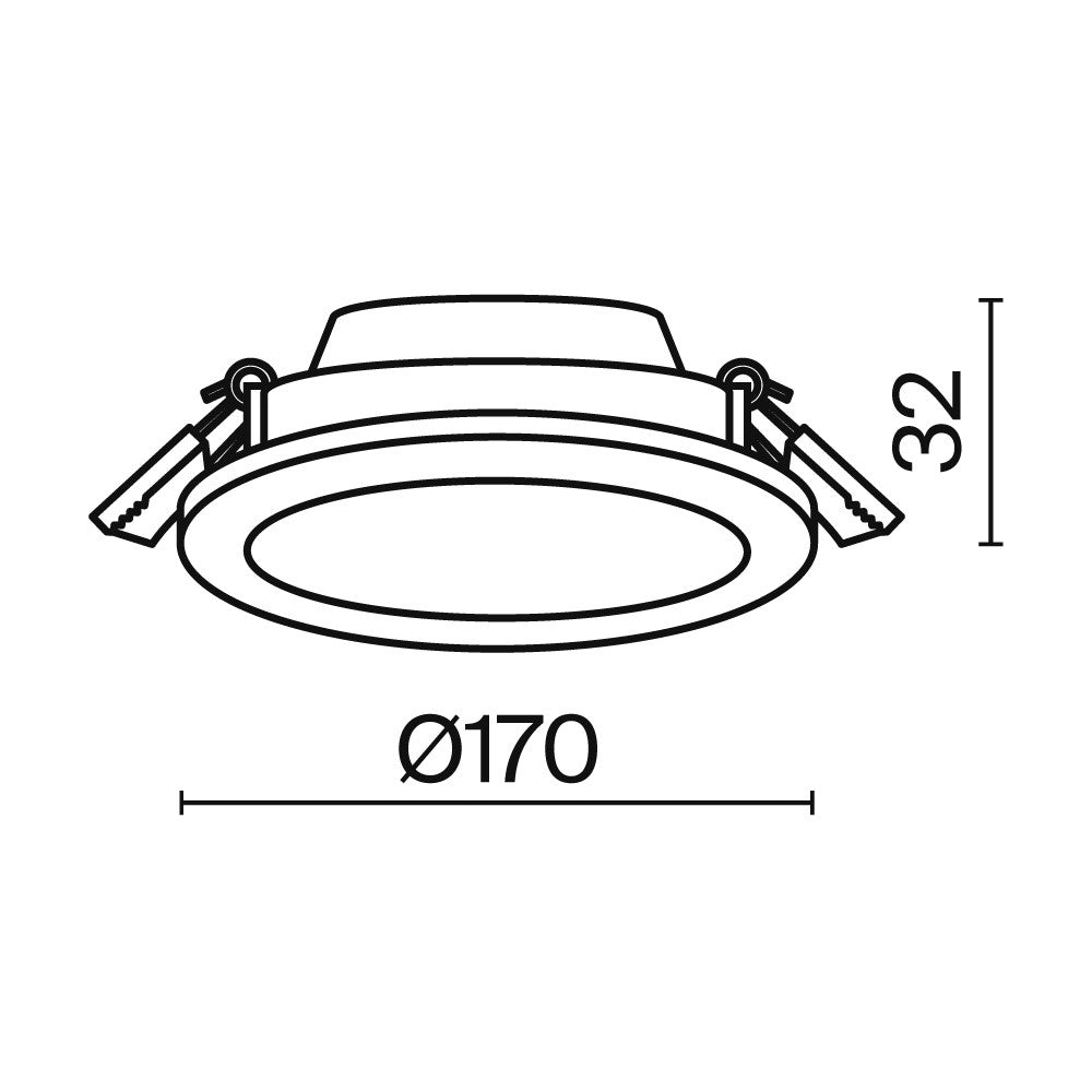 Światło punktowe Technical Stockton IP44 x DL016-6-L12W | Biały