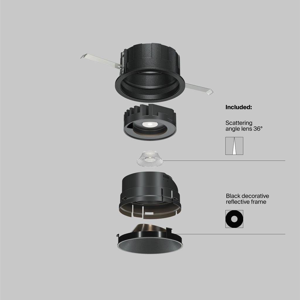 Światło punktowe Technical Wise IP20 x DL057-10W3K-B | Czarny