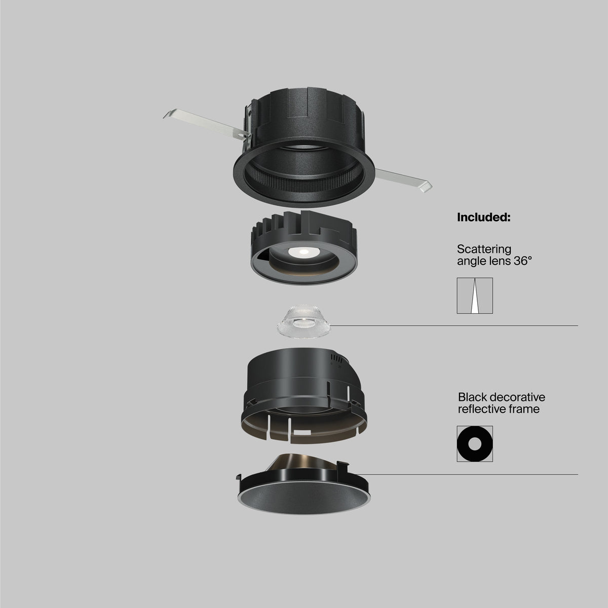 Światło punktowe Technical Wise IP20 x DL057-10W3K-B | Czarny