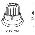 Światło punktowe Technical Yin IP20 x DL031-2-L8B | Czarny