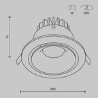 Światło punktowe Technical Yin IP20 x DL031-L12W3K-D-W | Biały