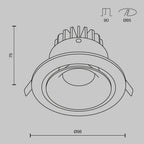 Światło punktowe Technical Yin IP20 x DL031-L12W4K-D-B | Czarny