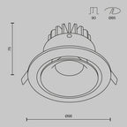 Światło punktowe Technical Yin IP20 x DL031-L12W4K-W | Biały