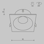 Światło punktowe Technical Zoom IP65 1xGU10 DL033-2-01B | Czarny