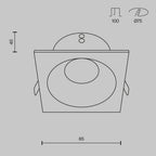 Światło punktowe Technical Zoom IP65 1xGU10 DL033-2-01W | Biały