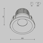 Światło punktowe Technical Zoom IP65 x DL034-01-06W4K-D-W | Biały