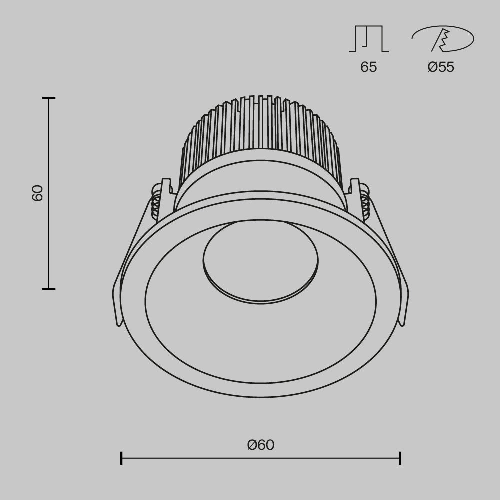 Światło punktowe Technical Zoom IP65 x DL034-01-06W4K-W | Biały