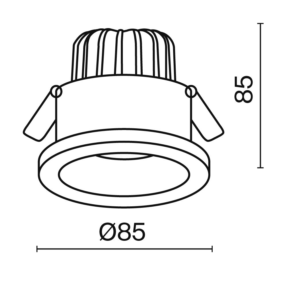 Światło punktowe Technical Zoom IP65 x DL034-L12W3K-D-W | Biały