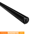 Szyna Magnetyczna Natynkowa okrągła UN5-O Micro Magnetic 200cm czarna | DML1553