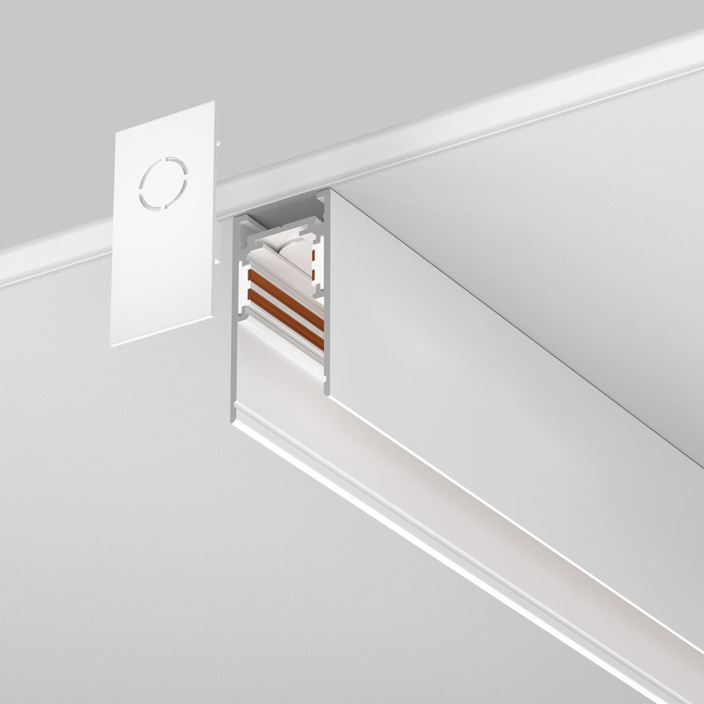 Szynoprzewody natynkowe/podwieszane do oświetlenia szynowego Technical Busbar trunkings Exility IP20 x TRX034-411W | Biały