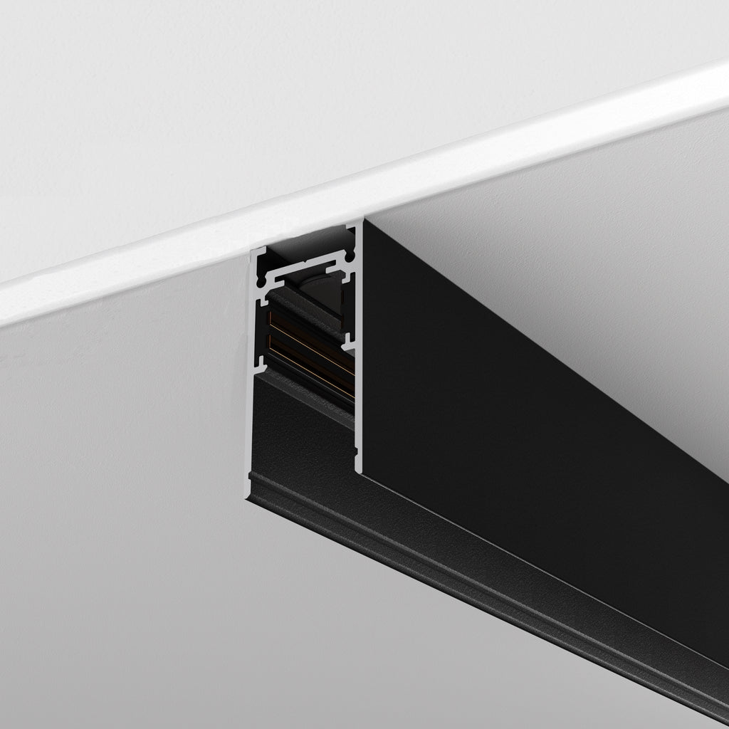 Szynoprzewody natynkowe/podwieszane do oświetlenia szynowego Technical Busbar trunkings Exility IP20 x TRX034-412B | Czarny