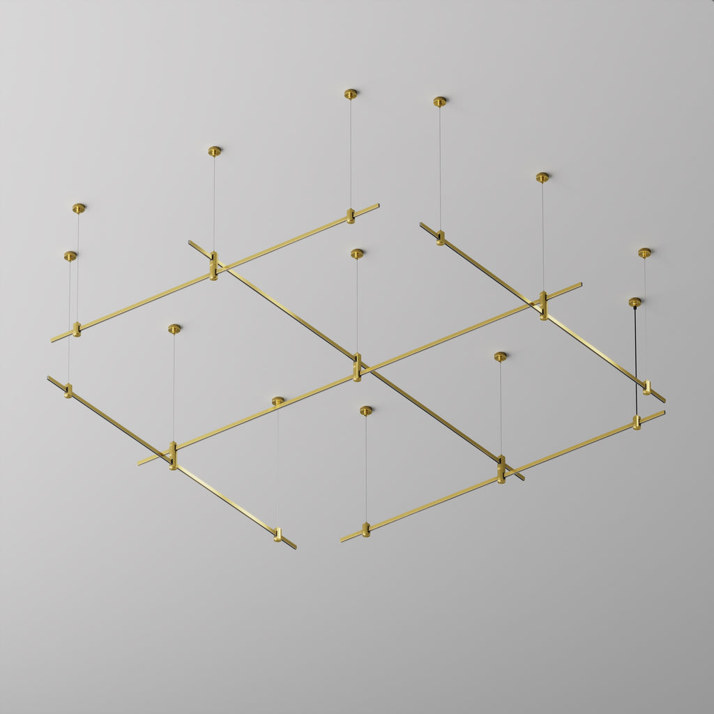 Szynoprzewody natynkowe/podwieszane do oświetlenia szynowego Technical Busbar trunkings Flarity IP20 x TRX154-112BS | Mosiądz